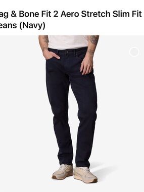 rag & bone Slim Men's Jeans in Navy